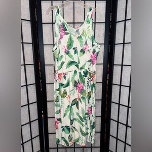 Old Navy Tropical Print Sleeveless Dress